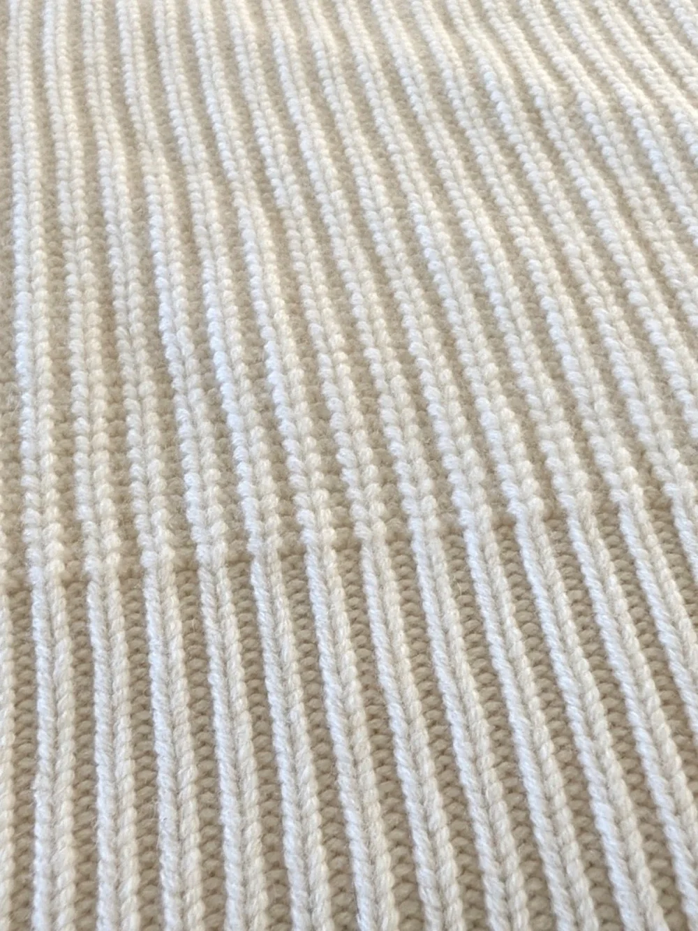 A KIND OF GUISE Tambo Knit Sweater XL Natural Beige Ribbed Lambswool Germany NWT
